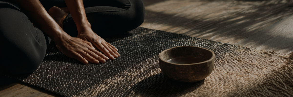 Crystal quartz and brass singing bowls for sound healing, meditation, yoga and Reiki at Son of Drum Australia.