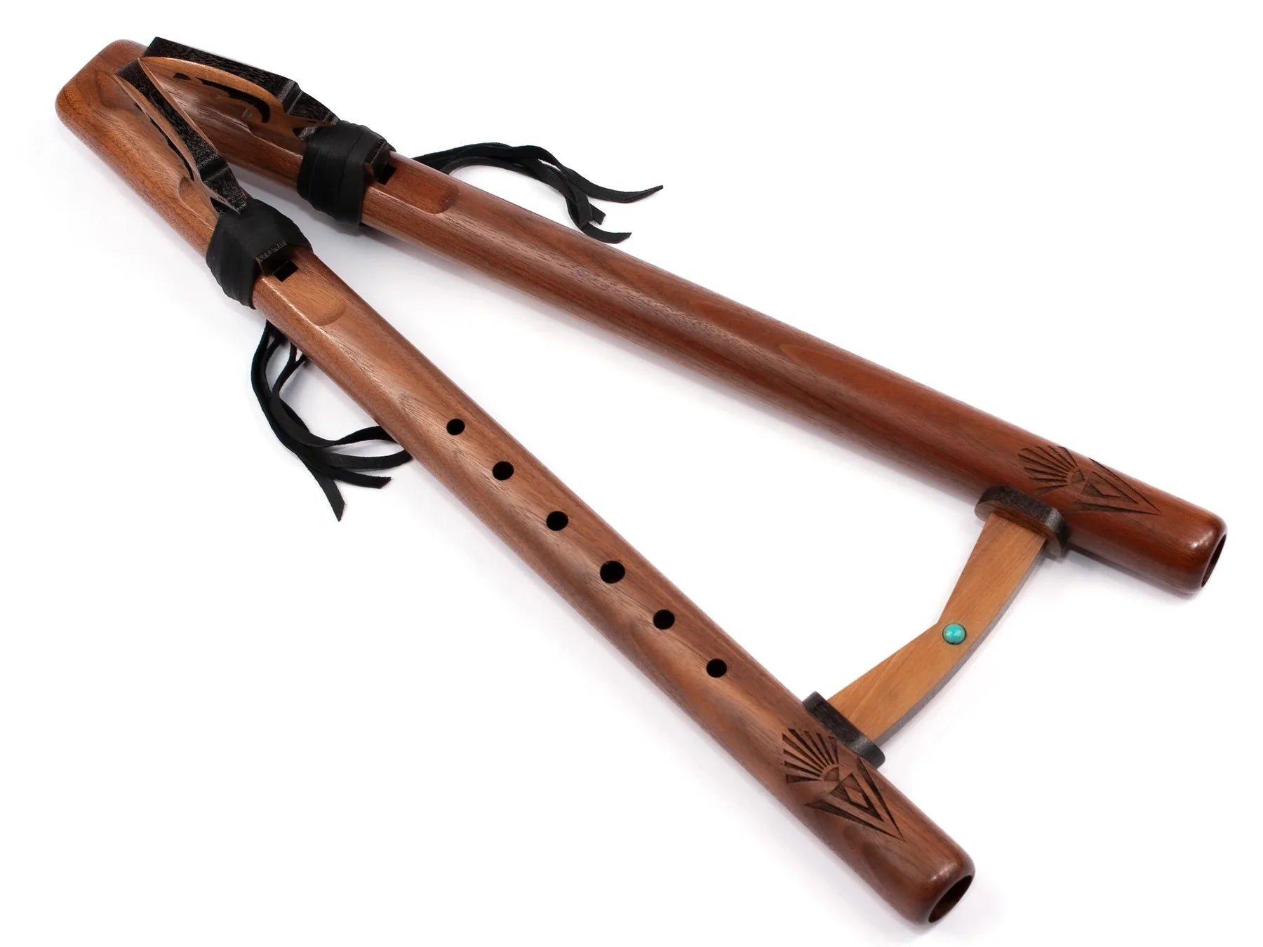 Native american flute Twin Tail Double 'G' Flute - Walnut Australia
