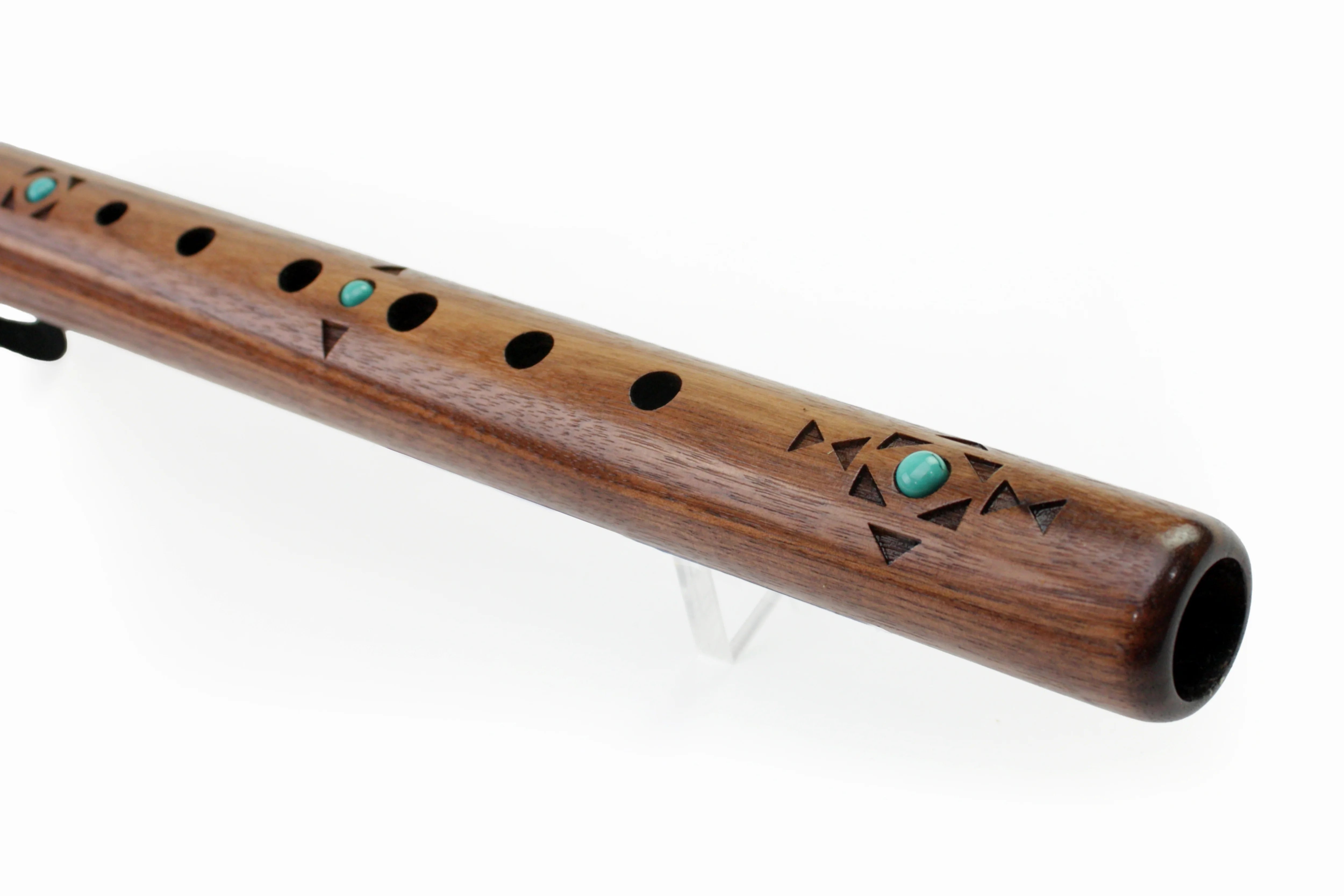 High Spirits Sparrow Hawk 'A' - Walnut with Turquoise inlays