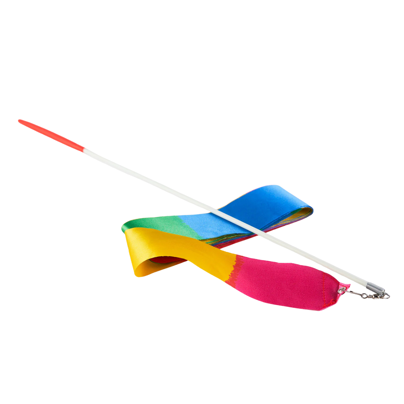 Rainbow ribbon stick for dance