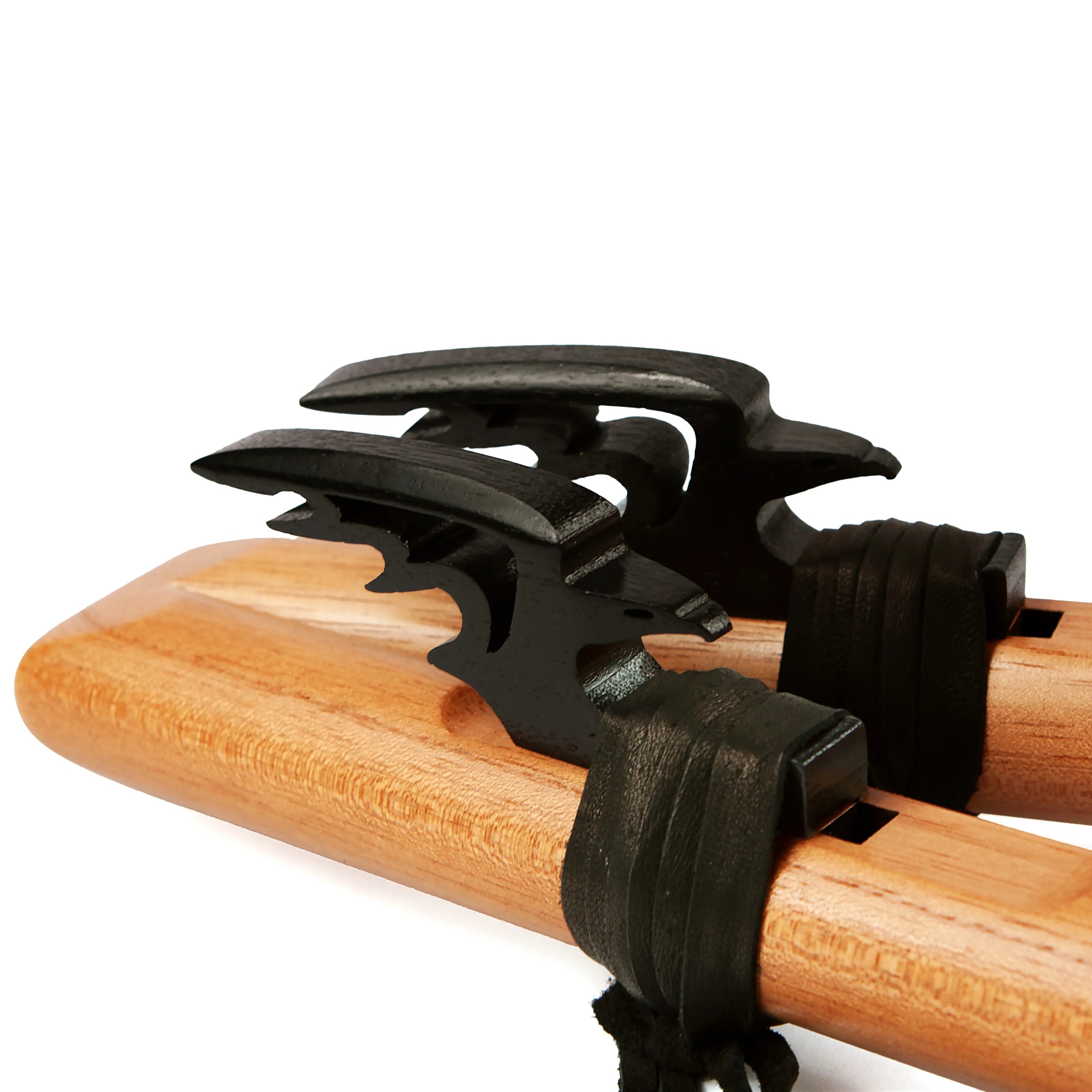 6-hole Native-style twin tail flute with dual mouthpieces
