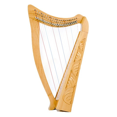 Heather Harp - 22 String Carved w/Bag