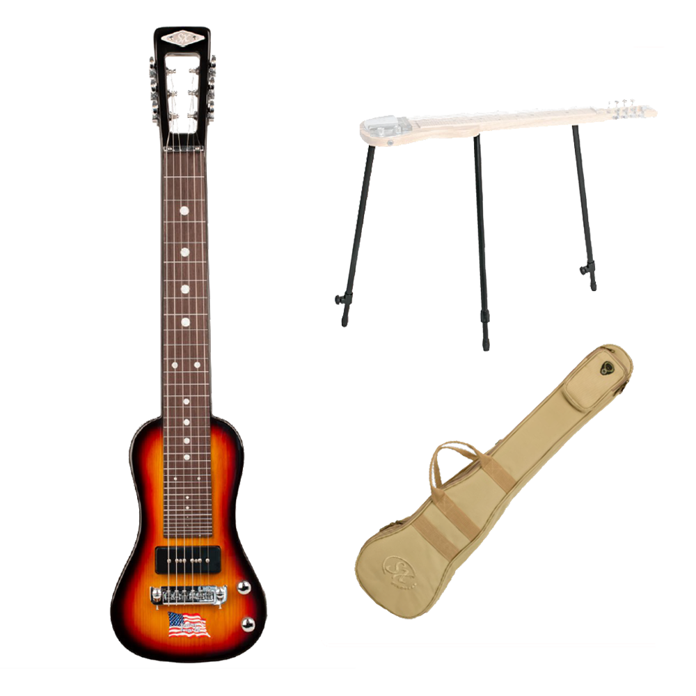 SX Ash Series Lapsteel with Bag & Stand - Three Tone Sunburst Gloss -
Son of Drum Australia