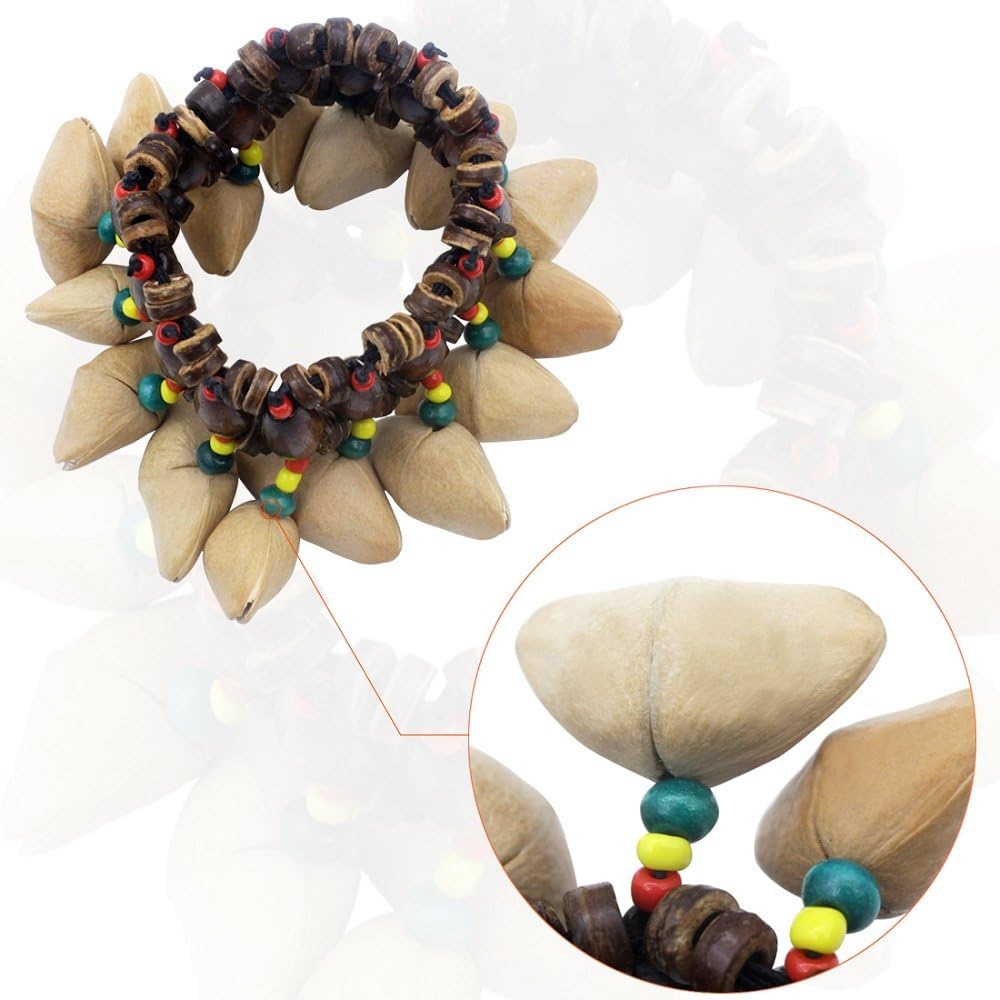 African "musical nuts" bracelet made from traditional dried Ammoon notes