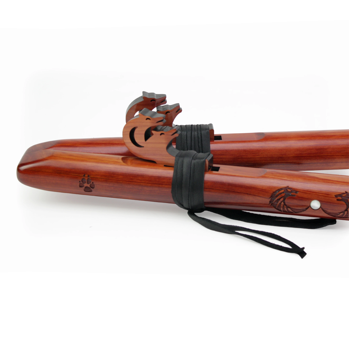 High Spirit Double Wolf Pack 'F#' Signature Flute - Son of drum