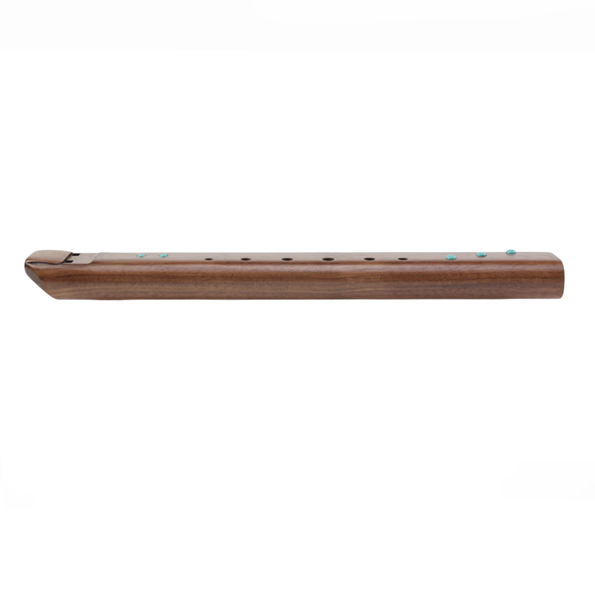 High Spirits Double Nova Flute - G Walnut with turquoise inlays