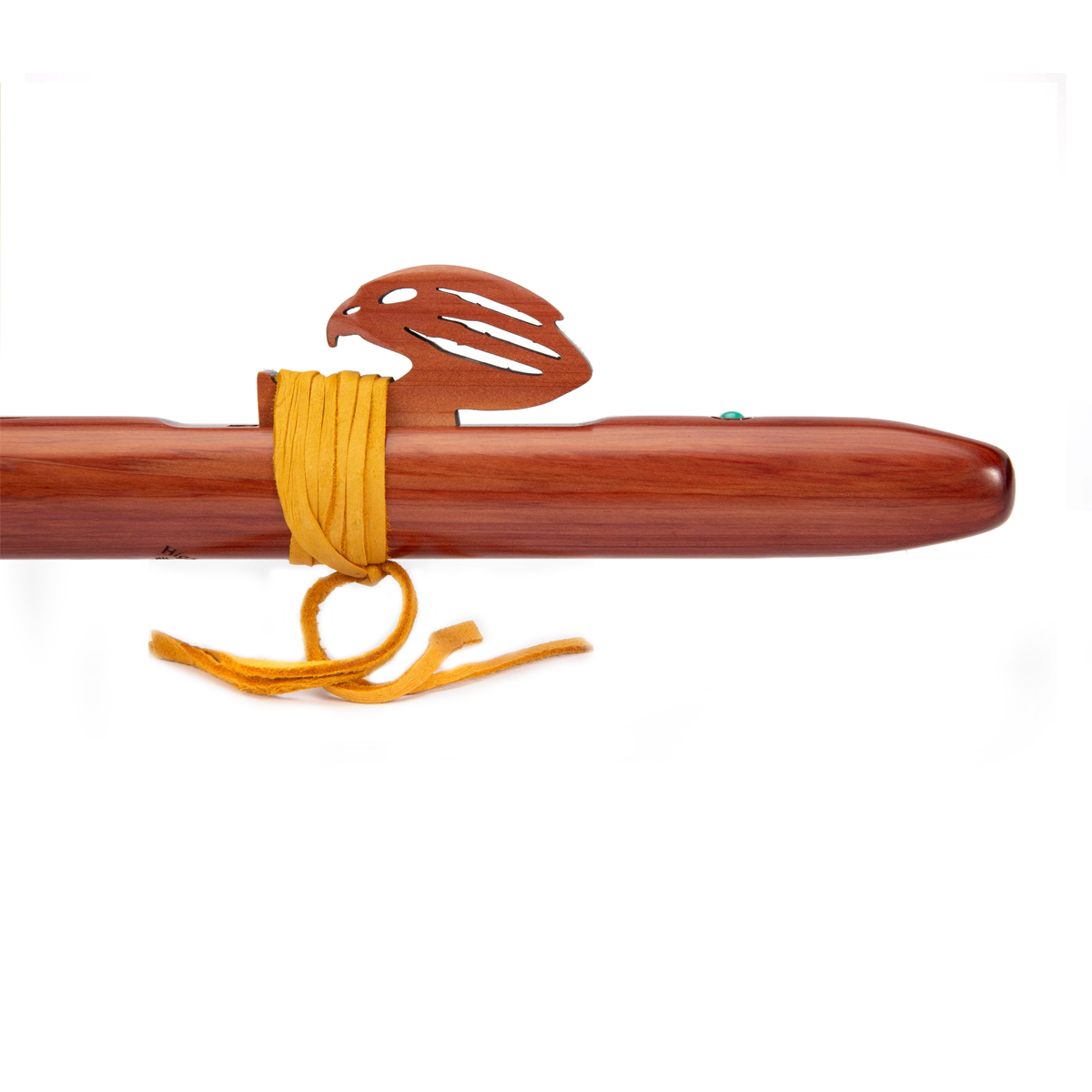 Pentatonic indian american flute in wood