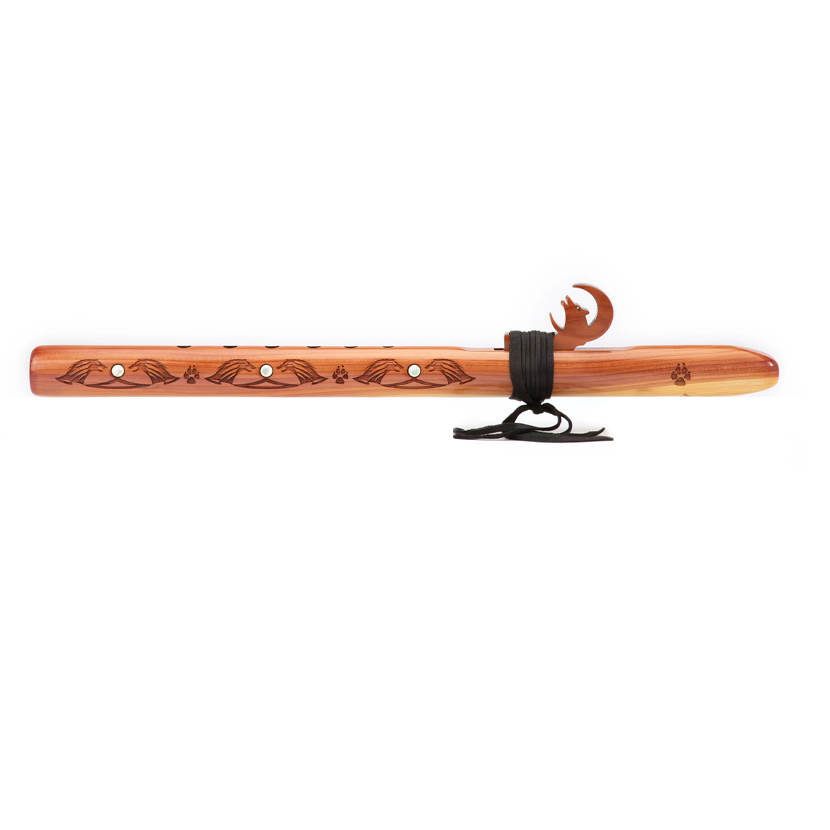 High Spirits Looking Wolf Signature Flute Key of A - Aromatic Cedar