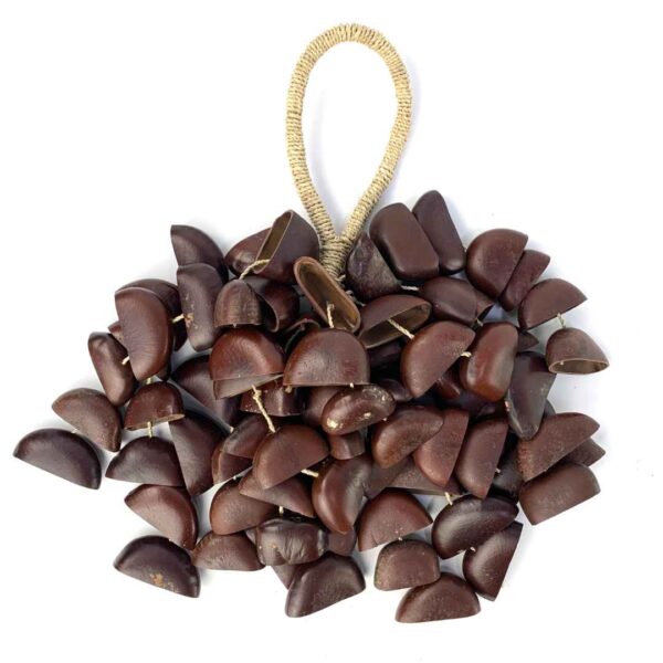 African Juju Rattle - Dark Seed Pods