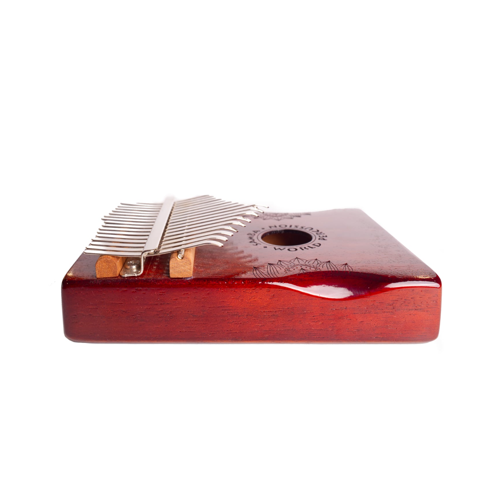 SWP Kalimba 17 Keys Mahogany Vintage Hand Rest Soundboard