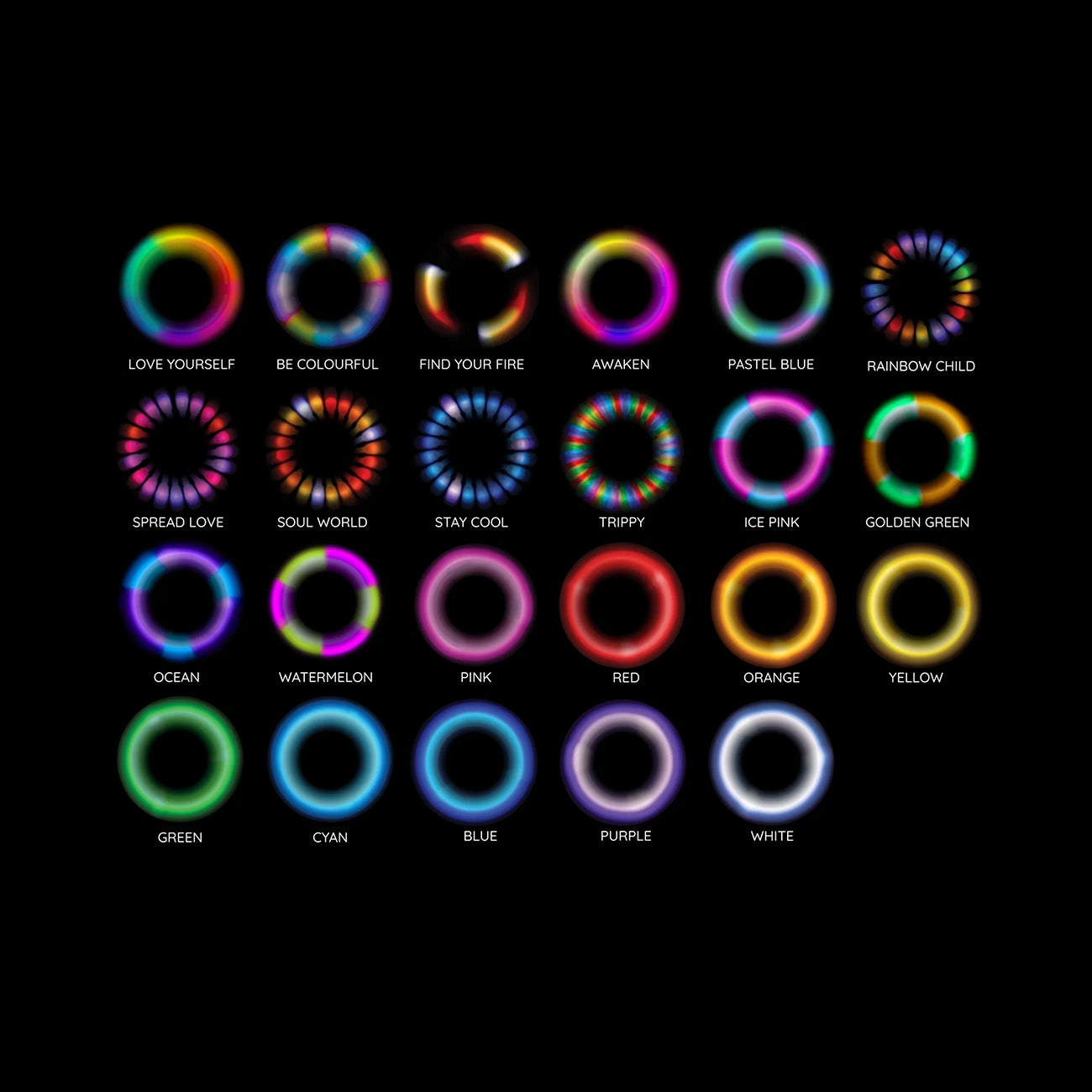 Lumi PRO Rechargable LED Glow Poi Balls mode