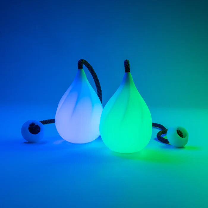 Lumi PRO Rechargable LED Glow Poi Balls V3 - Droplet Shape