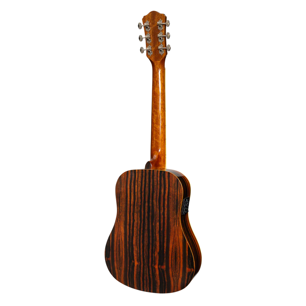 Martinez Babe Traveller travel acoustic guitar Amara wood gloss finish