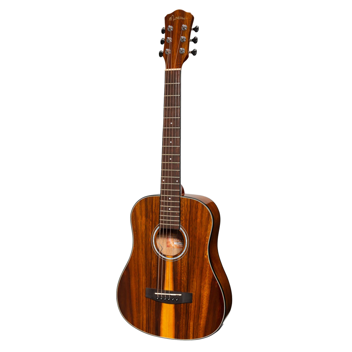Martinez MBT-51G-TK Babe Traveller acoustic electric guitar teakwood gloss