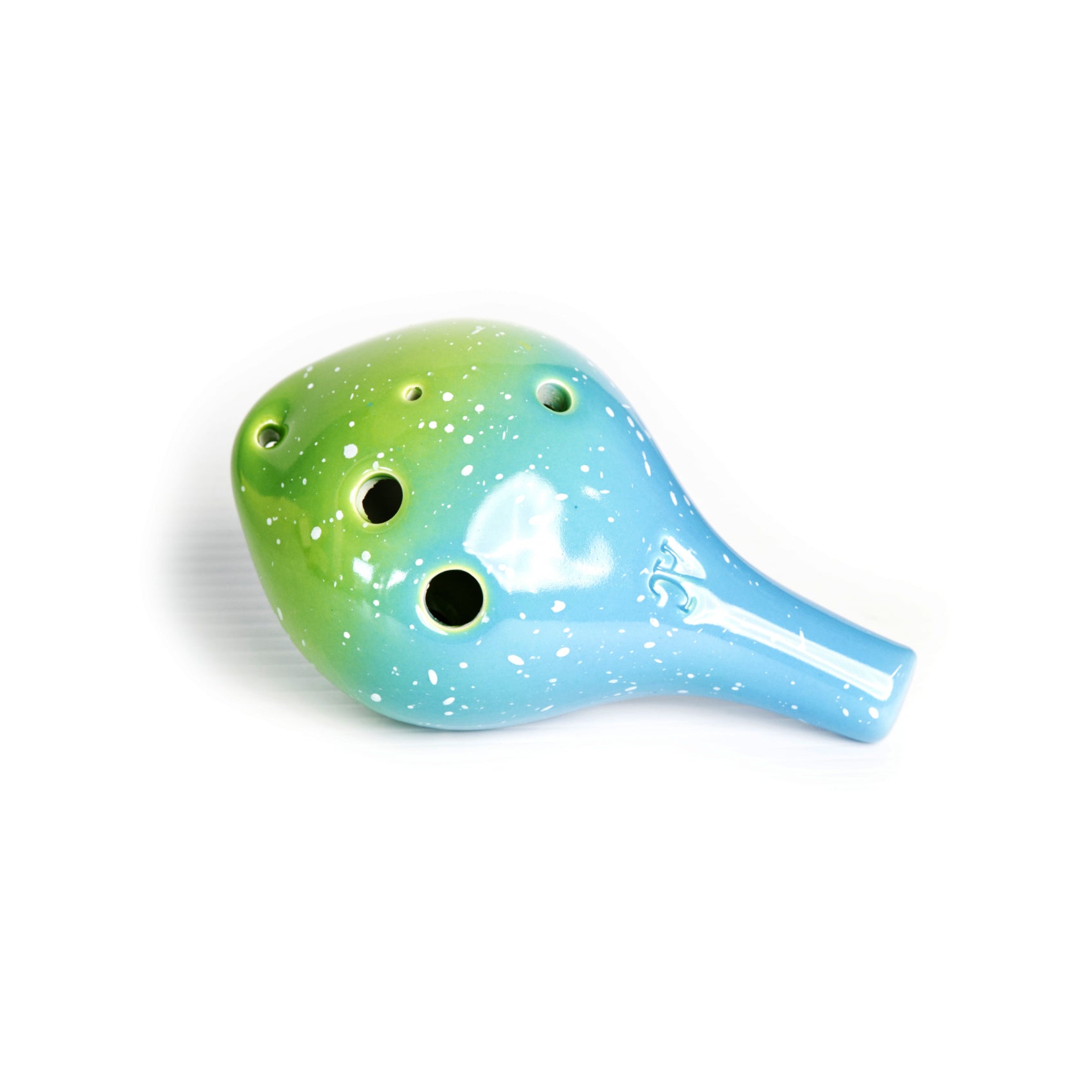 Ocarina 6 Hole Mixed Colours C-Tone Green blue