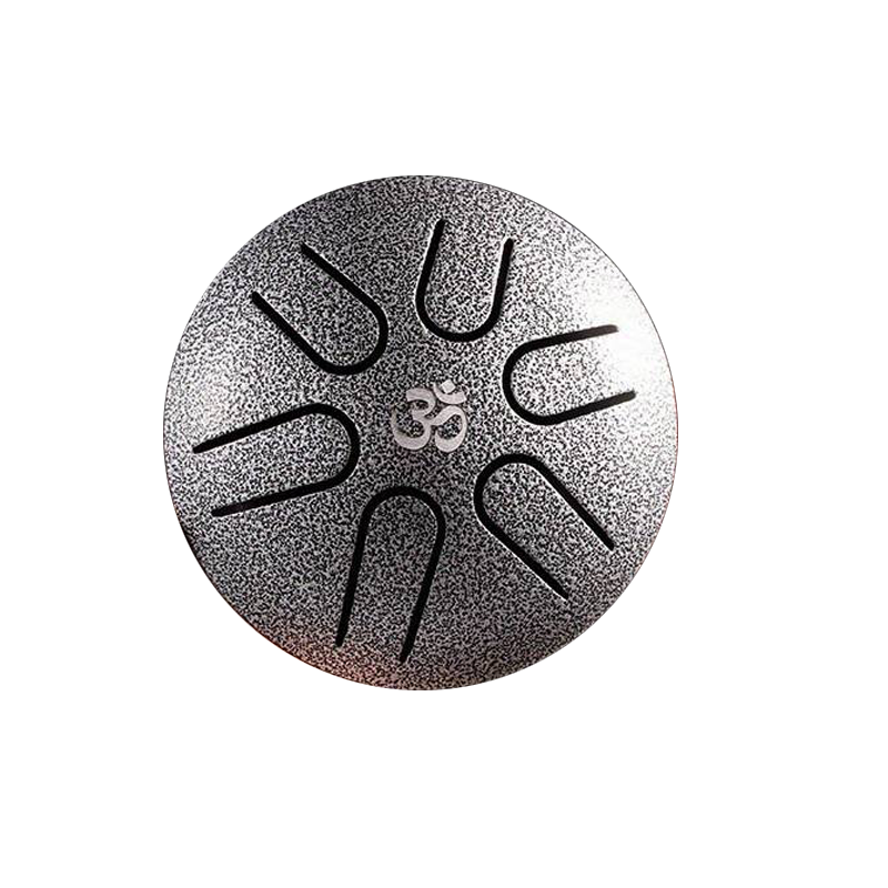 Son of drum - SWP Tongue Drum 6 Notes Palm Size one Beater silver