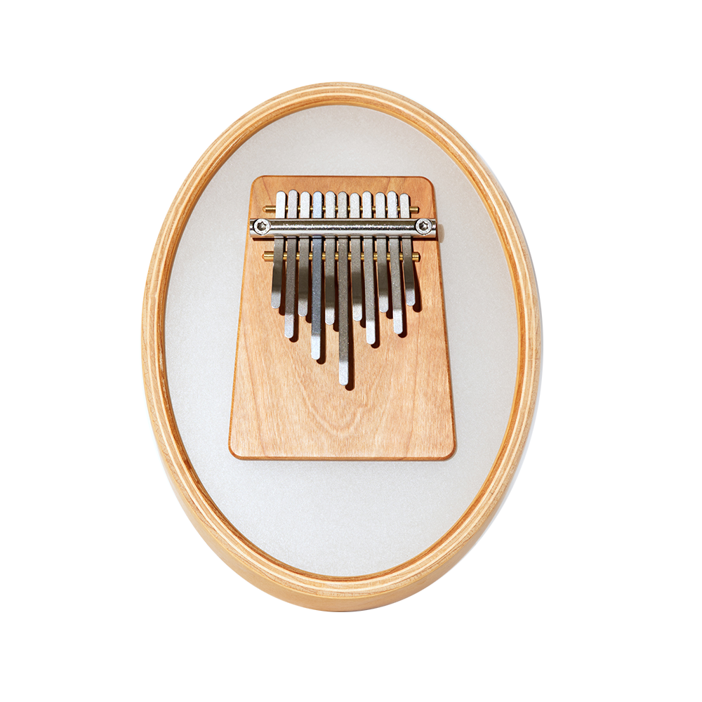 Hokema Sansula Kalimba G major Melody 11 tone Renaissance with Remo skin