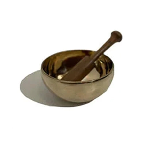 TIBETAN SINGING BOWL - BRASS 300G - 399G