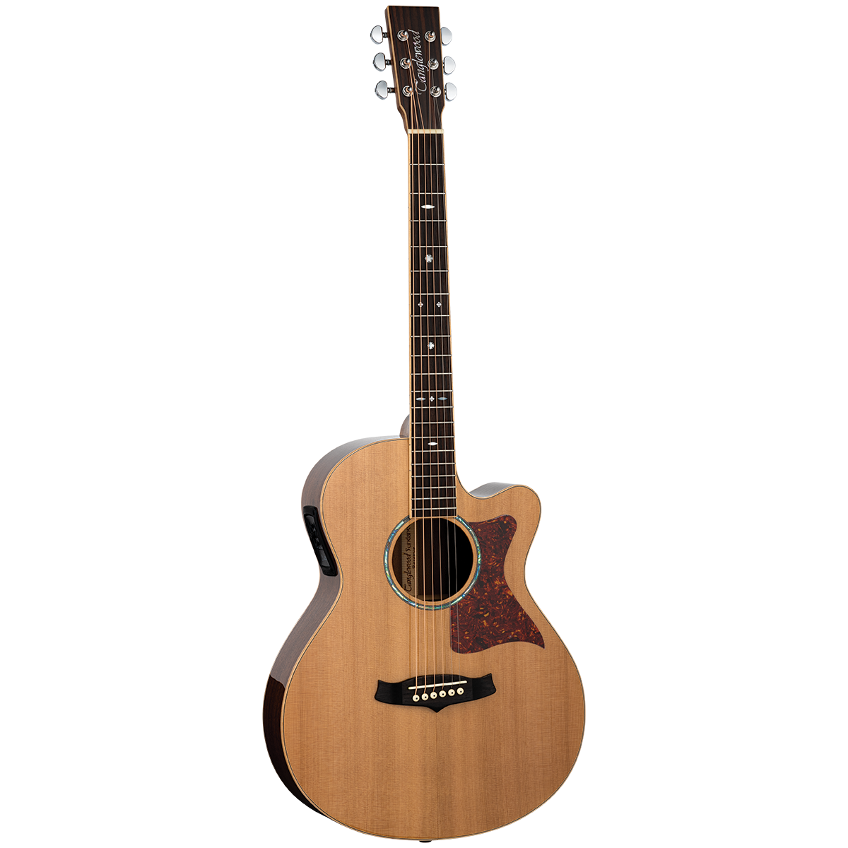 Tanglewood TW45RE Sundance Reserve All Solid Superfolk C/E Natural Cedar Top with Case