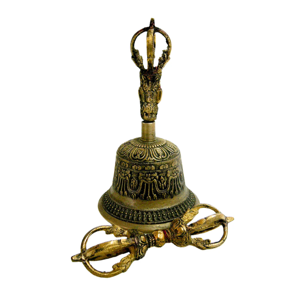Tibetan Brass Bell & Dorge X large Australia