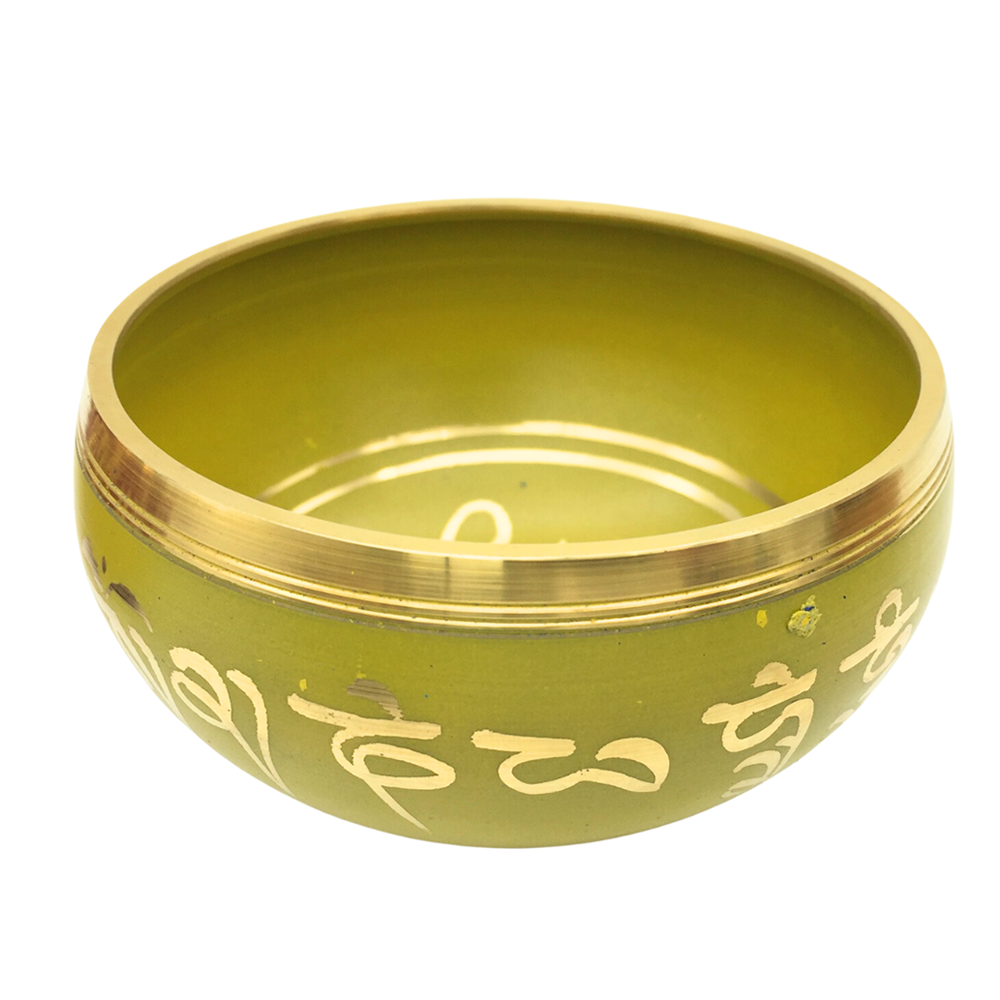 Tibetan Singing Bowl - Coloured / Etched