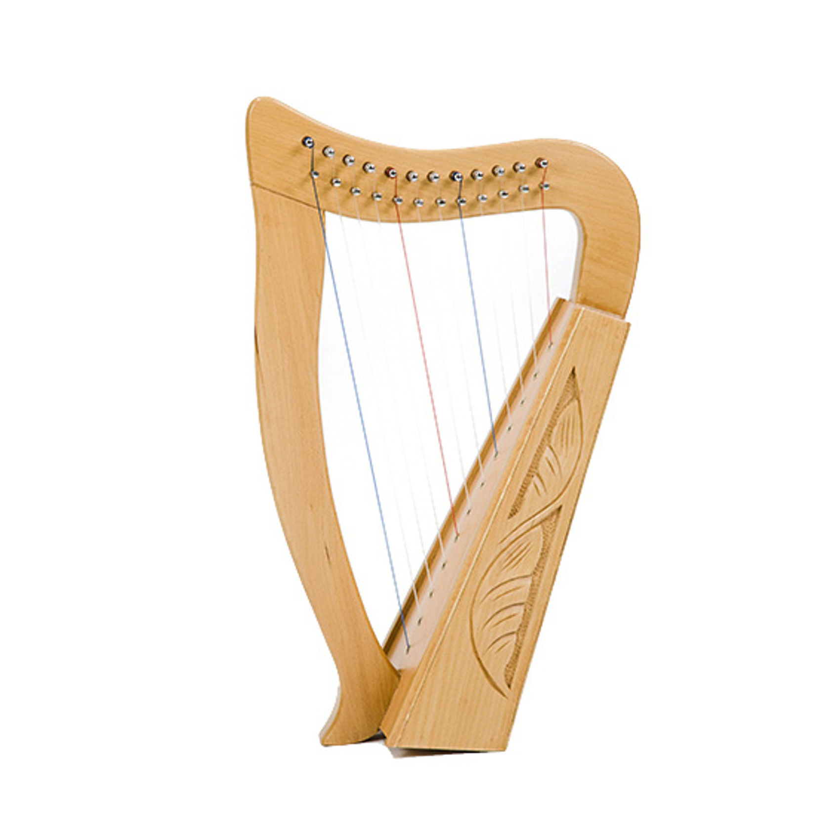 Baby Harp - 12 String Carved with Bag