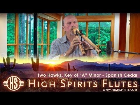 How to play High Spirits Two Hawks Double 'A' Flute - Spanish Cedar video