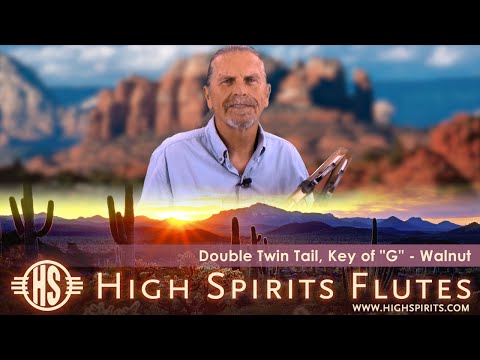 High Spirits Twin Tail Double 'G' Flute - Walnut (demo video)