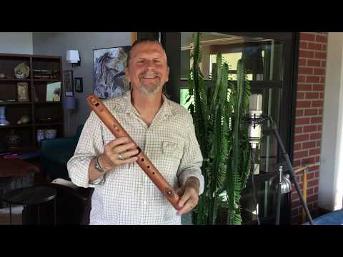 High Spirits 432Hz Earth Tone Bass Key of D Flute - Spanish cedar (demo video)