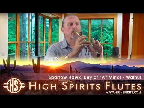 How to play High Spirits Sparrow Hawk A Flute - Walnut