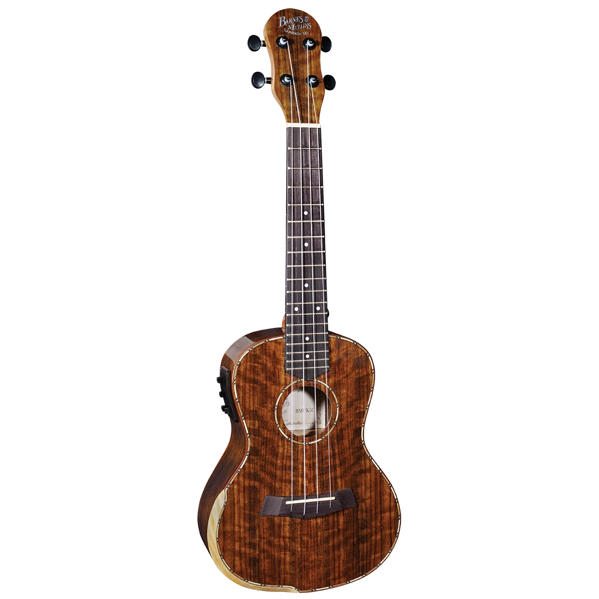 Barnes & Mullins BMUK5CE Walnut Concert Uke with Pickup