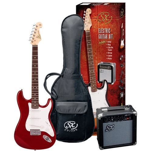 SX 3/4 Electric Guitar - Red with gig bag