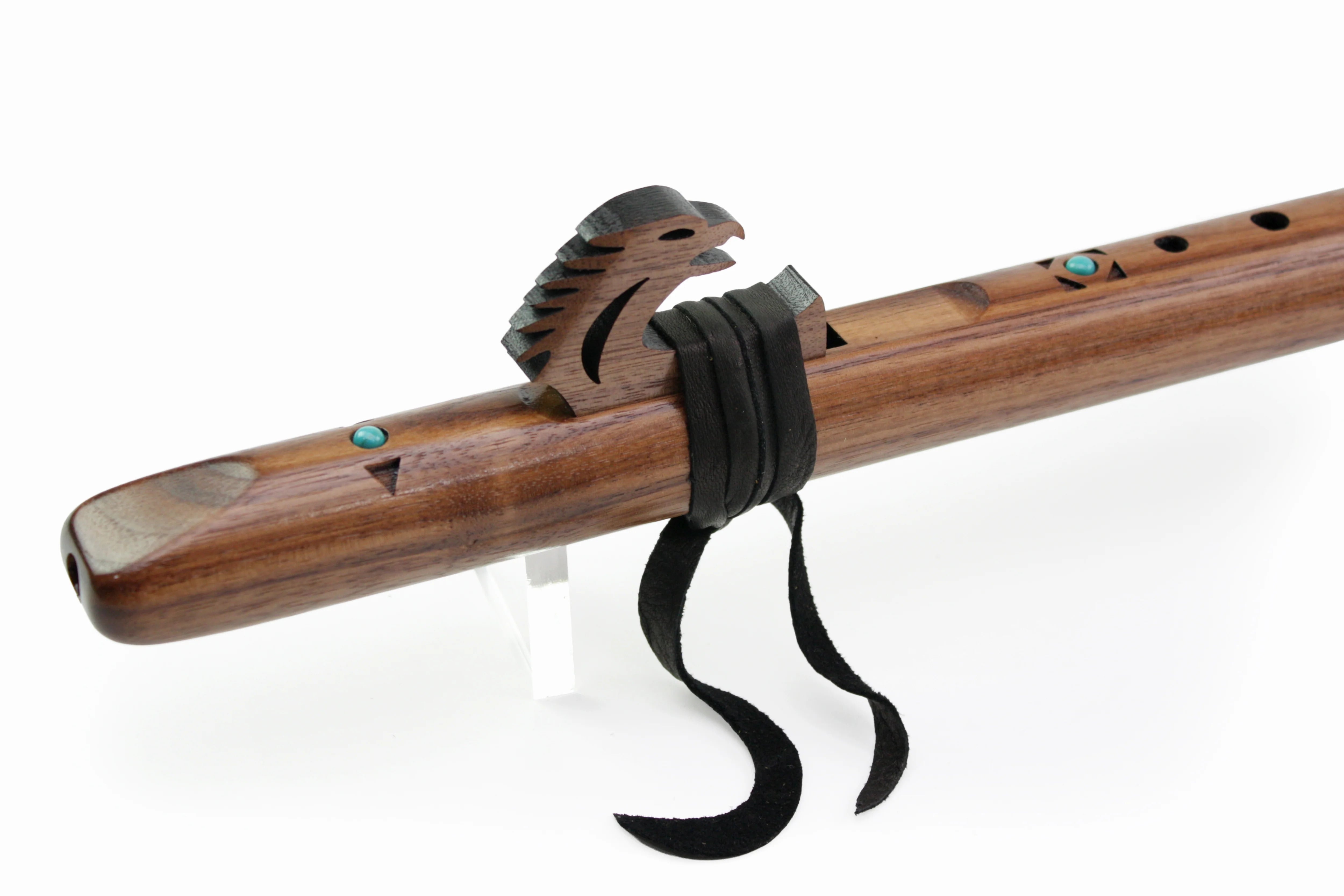 High Spirits Sparrow Hawk 'A' - Walnut with Turquoise inlays