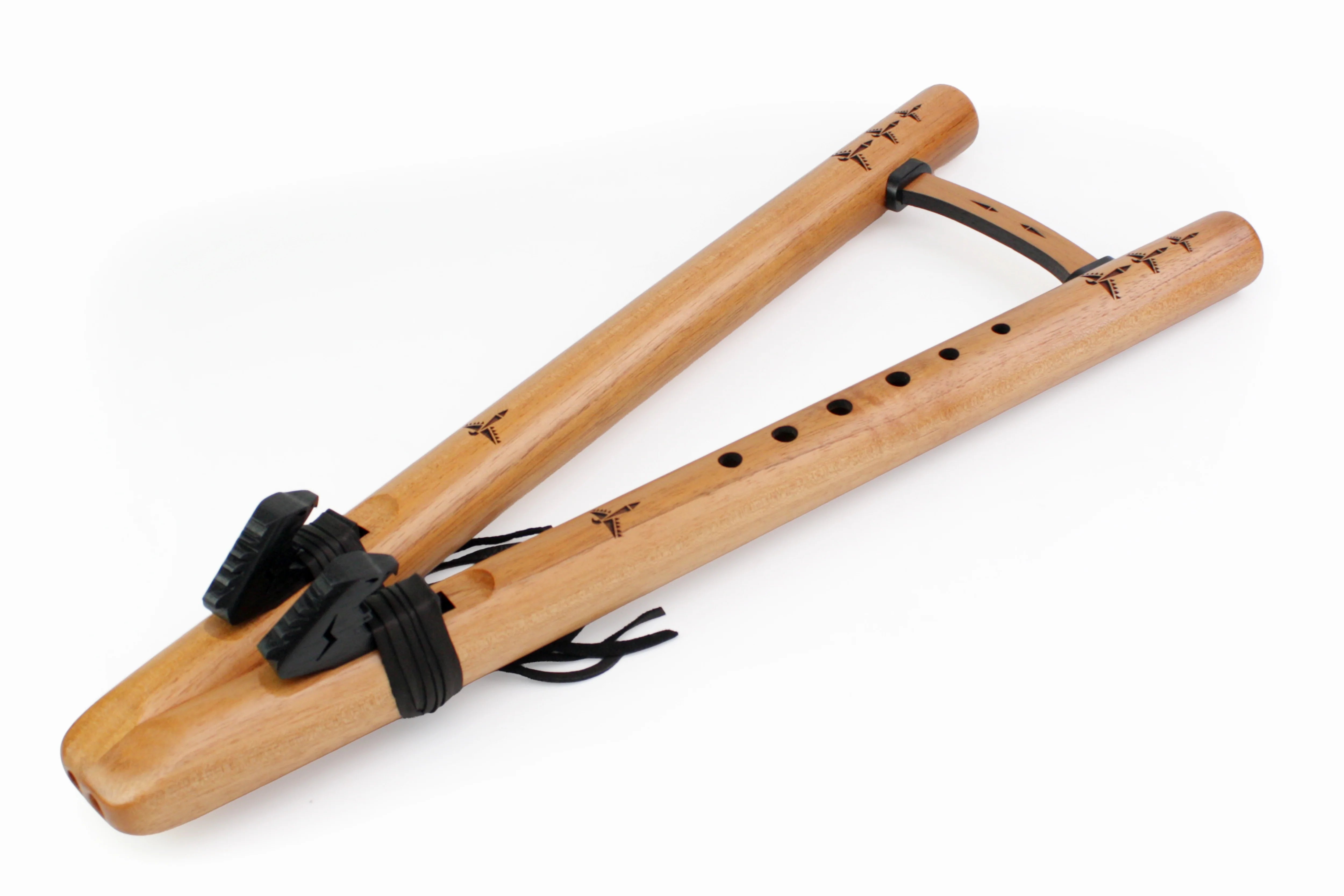 Pentatonic flute High Spirits Double Condor Bass 'D' - Spanish Cedar - Son of drum 