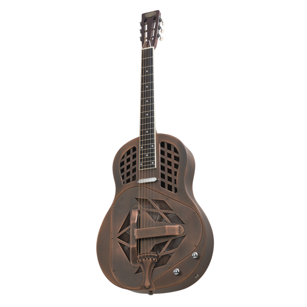 Bourbon Street Tricone Resonator Guitar Copper with ABS Case - Australia son of drum