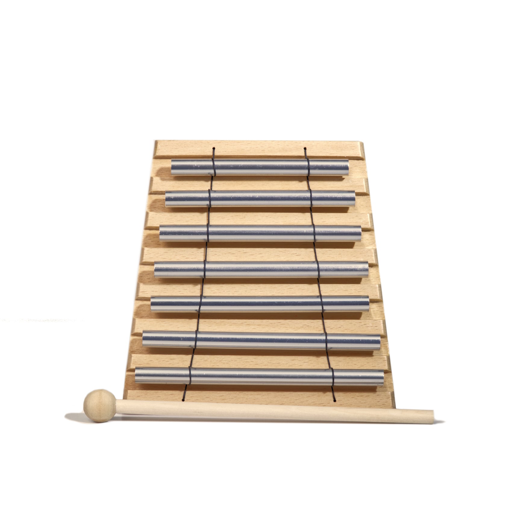 Chime Bar 7-Note Set on Wooden Base