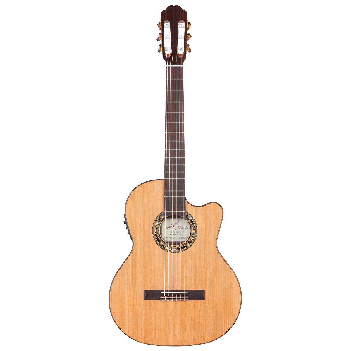 Kremona Fiesta F65CWTL Thinline C/E Classical Guitar w Case