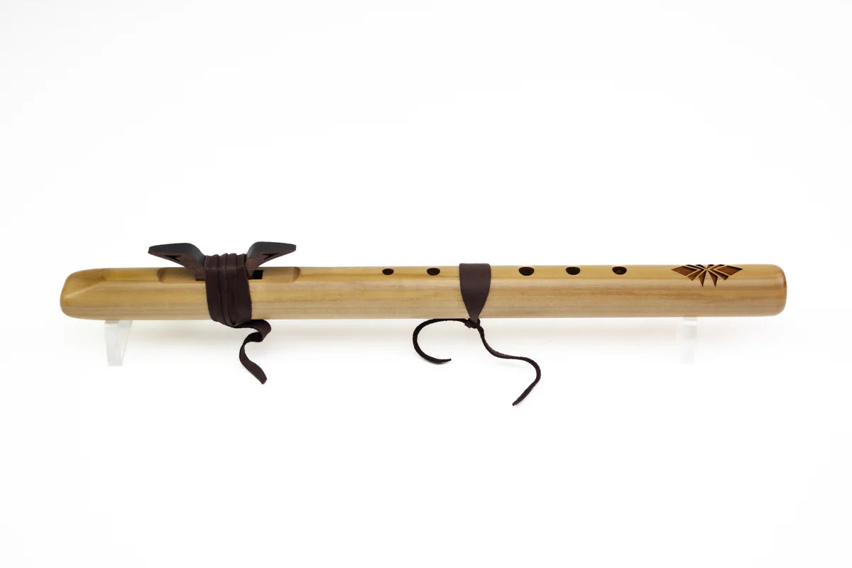 Handcrafted First Hawk flute A minor with leather tie – Son of Drum Australia