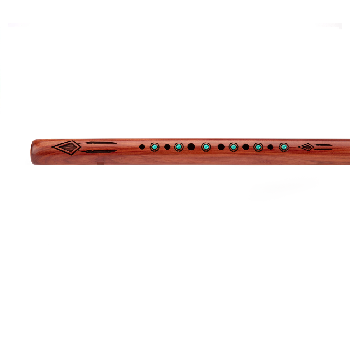 High Spirits Golden Eagle F# Flute - Aromatic Cedar with Turquoise inlays Australia