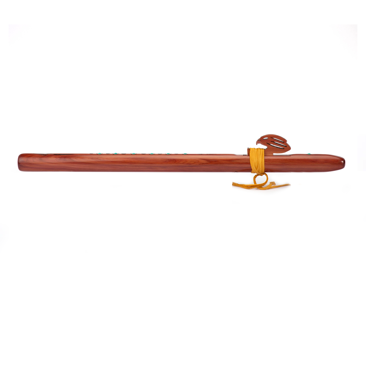 High Spirits Golden Eagle F# Flute - Aromatic Cedar with Turquoise inlays