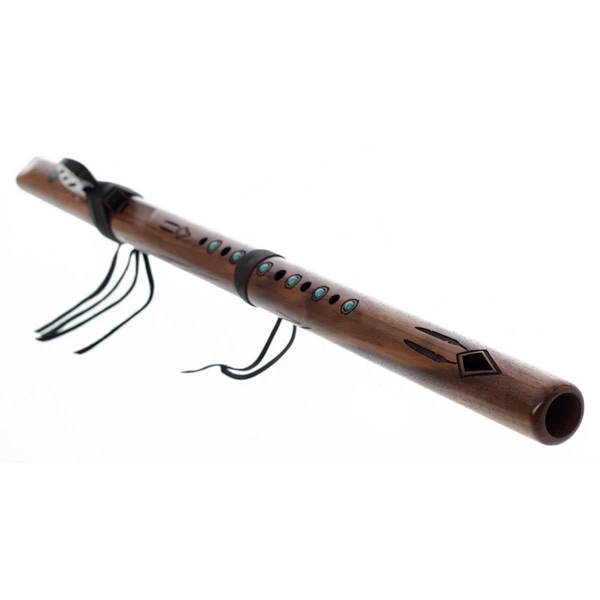 Pentatonic flute australia son of drum - High Spirits Golden Eagle F# Flute - Walnut with turquoise inlay 