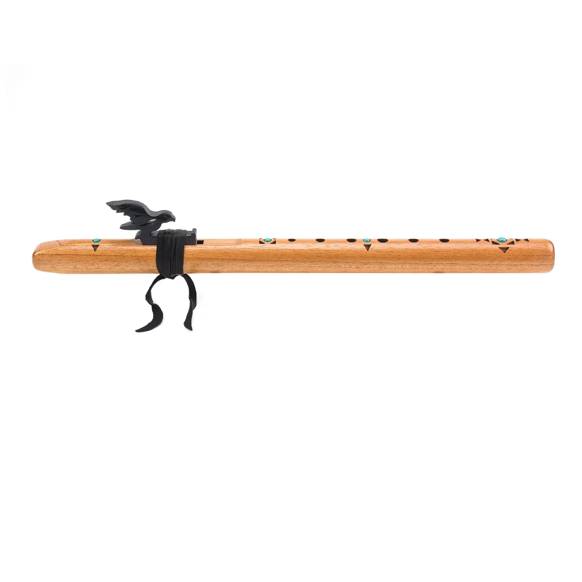 High Spirits Sparrow Hawk A Flute - Spanish cedar with turquoise inlays