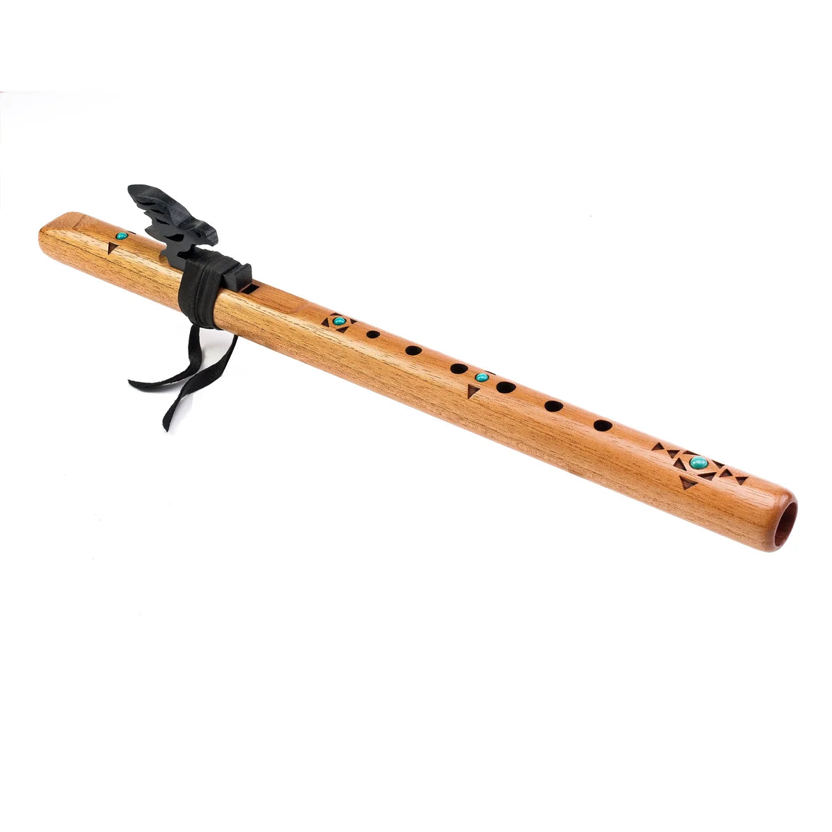 High Spirits Sparrow Hawk A Flute - Spanish cedar with turquoise inlays