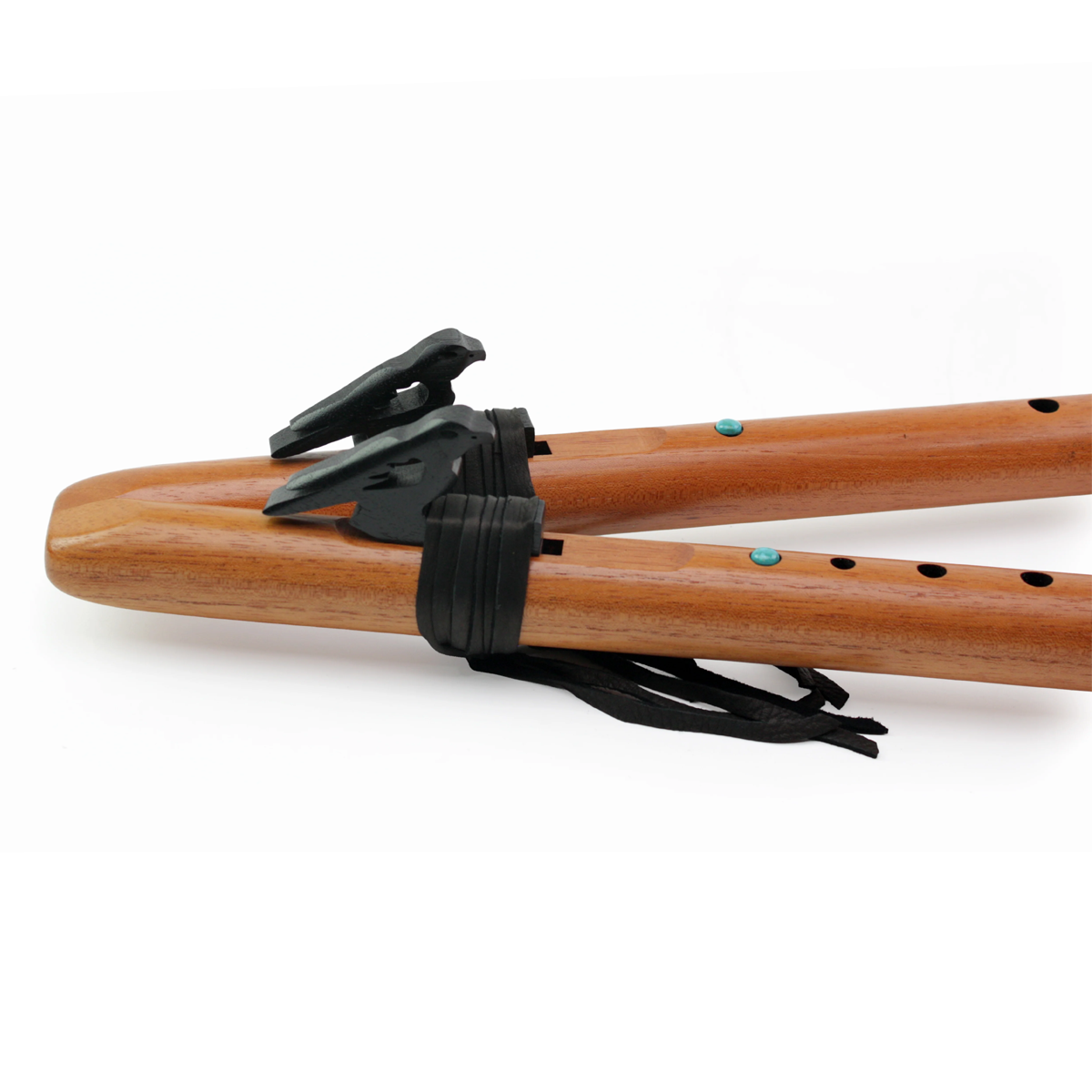 High Spirits Two Hawks Double 'A' flute - Spanish Cedar Double Drone Holes - Son of Drum Australia