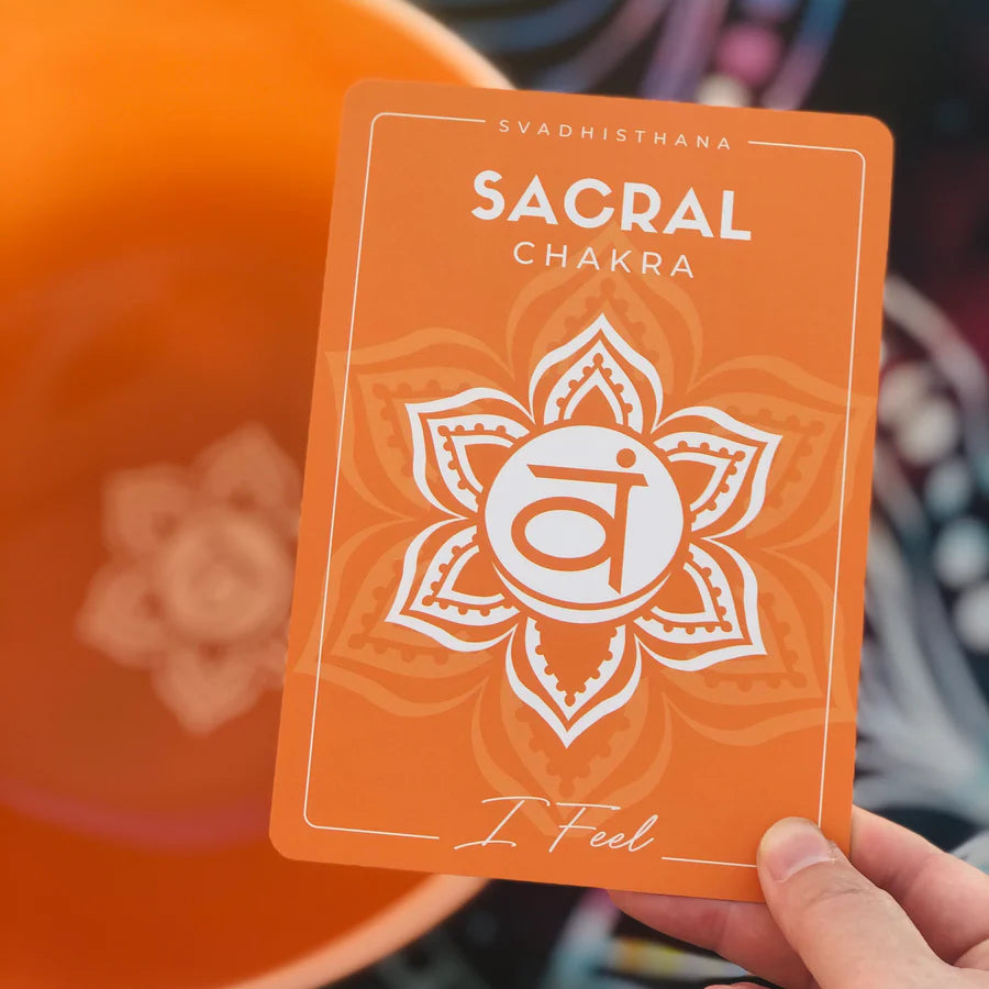 Chakra Cards for crystal singing bowls