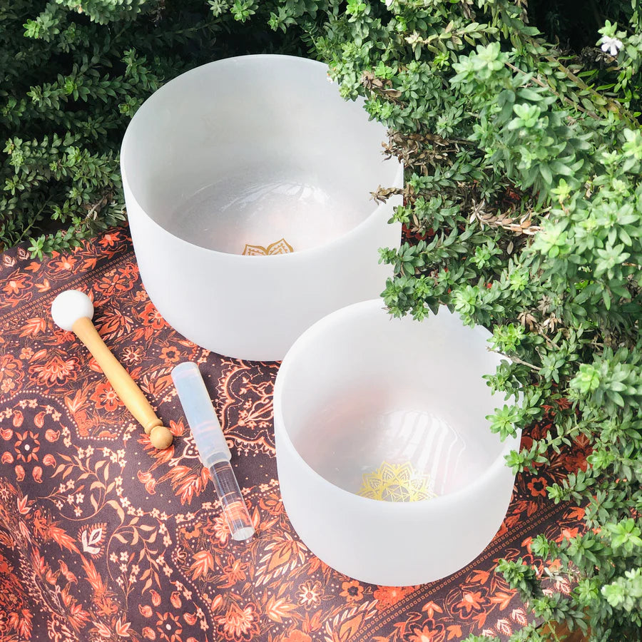 10 inch Earth Star chakra singing bowl B3 note deep grounding sound