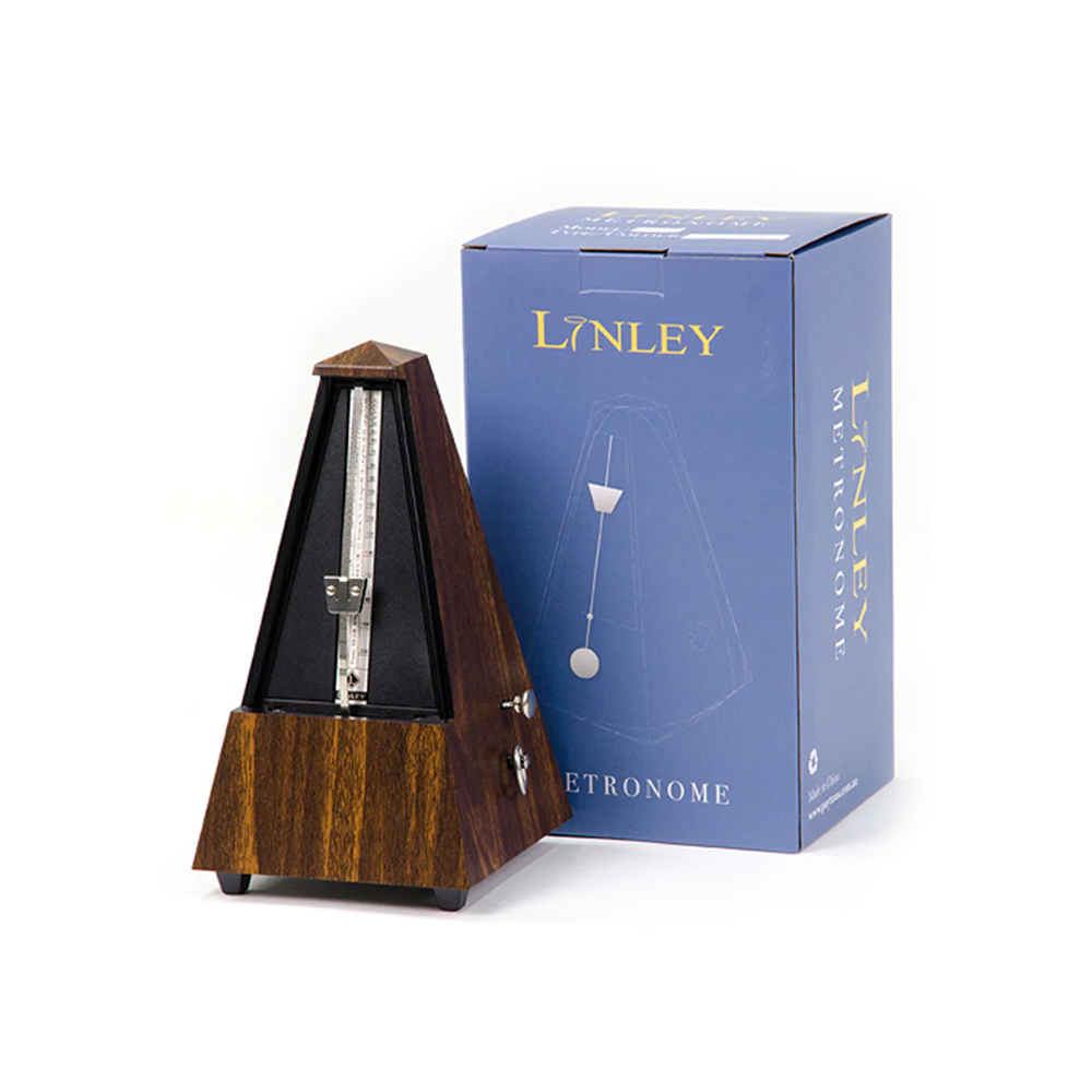 Son of drum - LINLEY PYRAMID METRONOME W/BELL - WALNUT LOOK