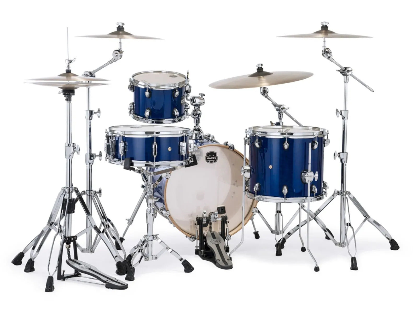 Mapex MM486SOD Mars Maple 4-Piece Bop Fast Shell Pack  - Midnight Blue (Hardware & Cymbals Sold Separately)