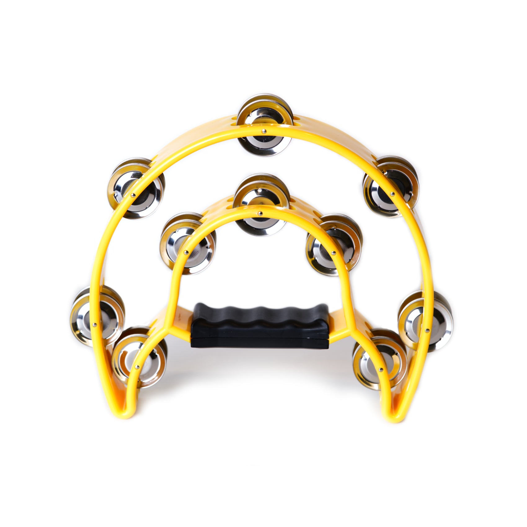 Mano Cutaway Tambourine Double yellow