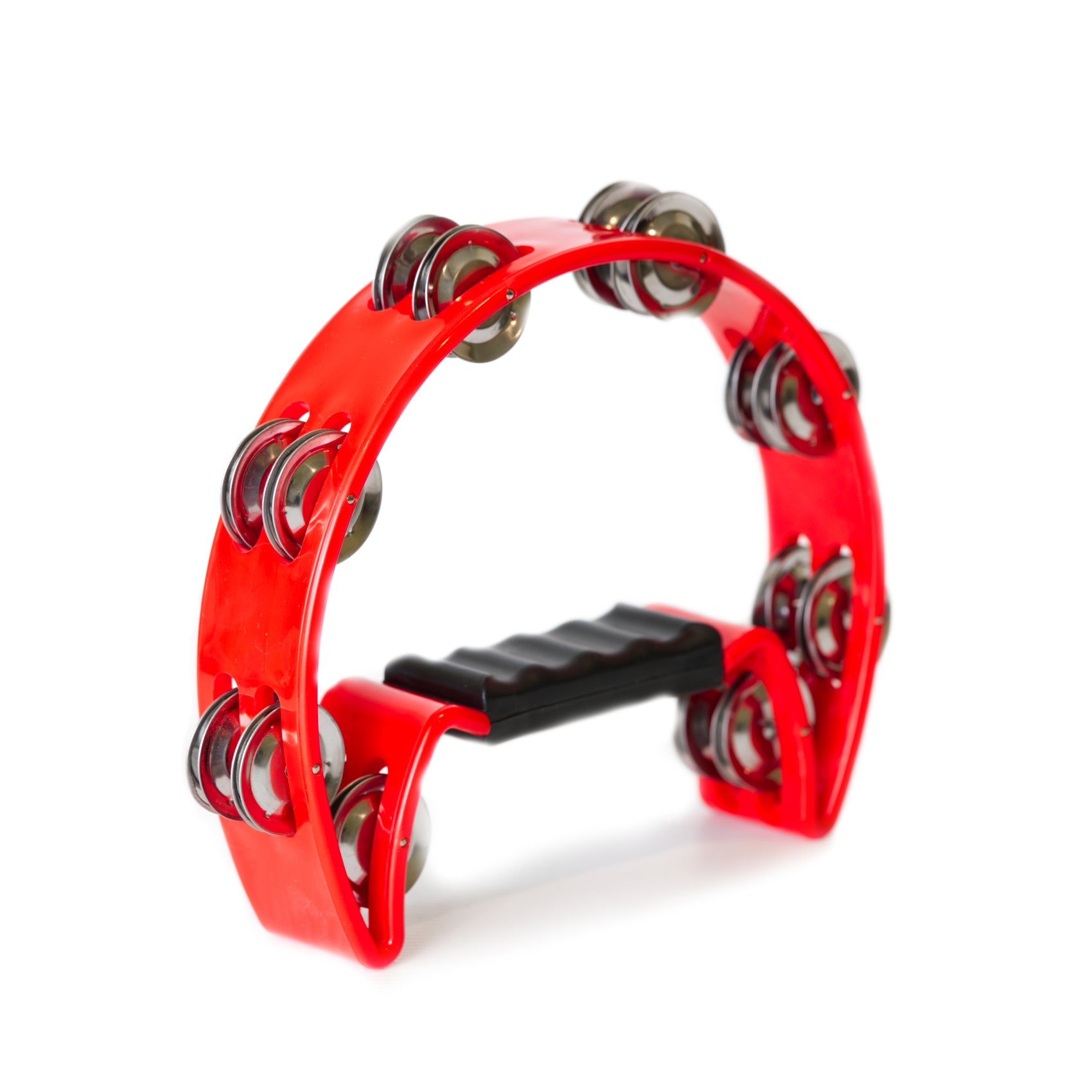 Mano Cutaway Tambourine Double red